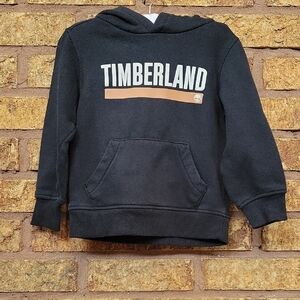 Timberland Kids Black Hoodie Sweatshirt with Logo SIZE 4